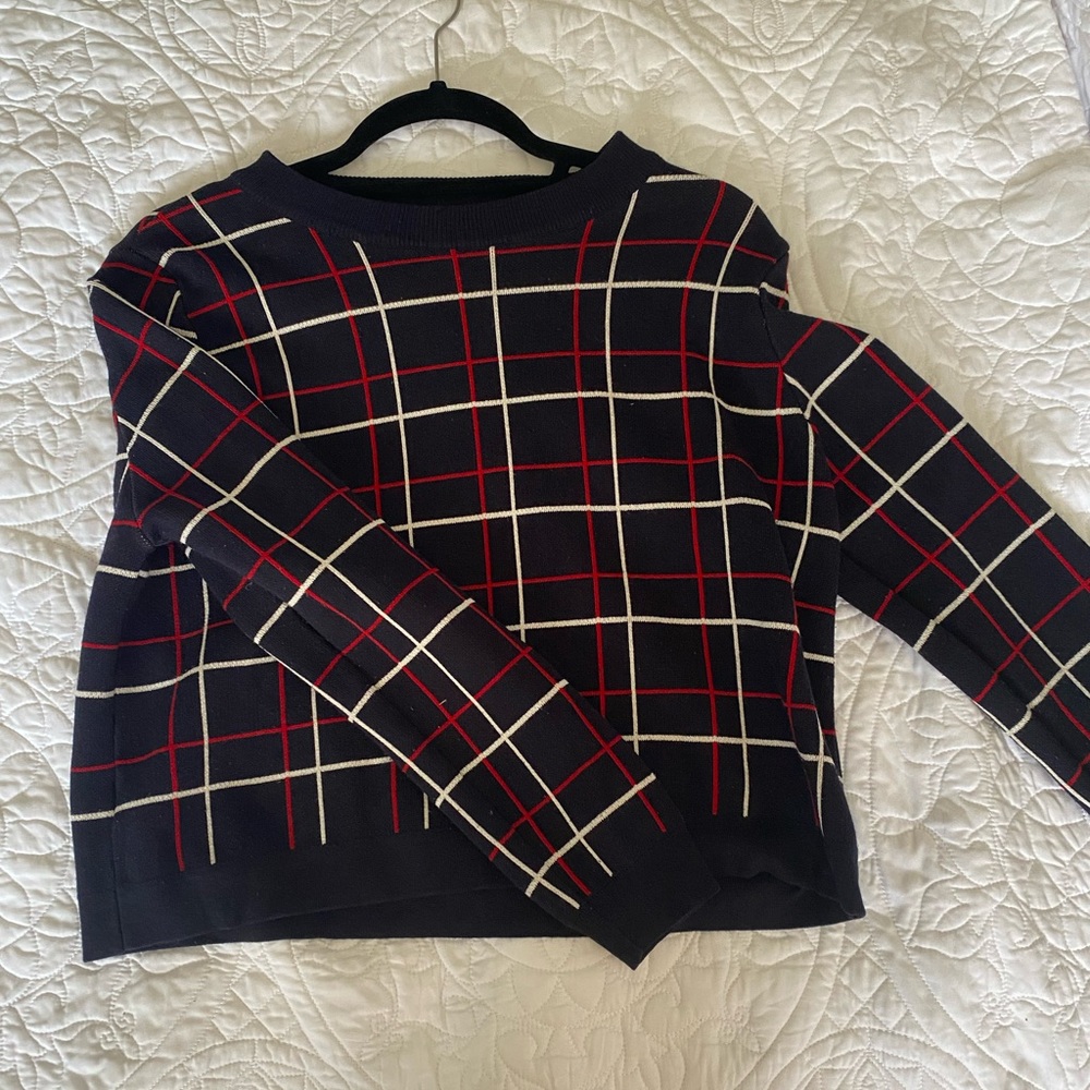 Navy Warm cropped sweater